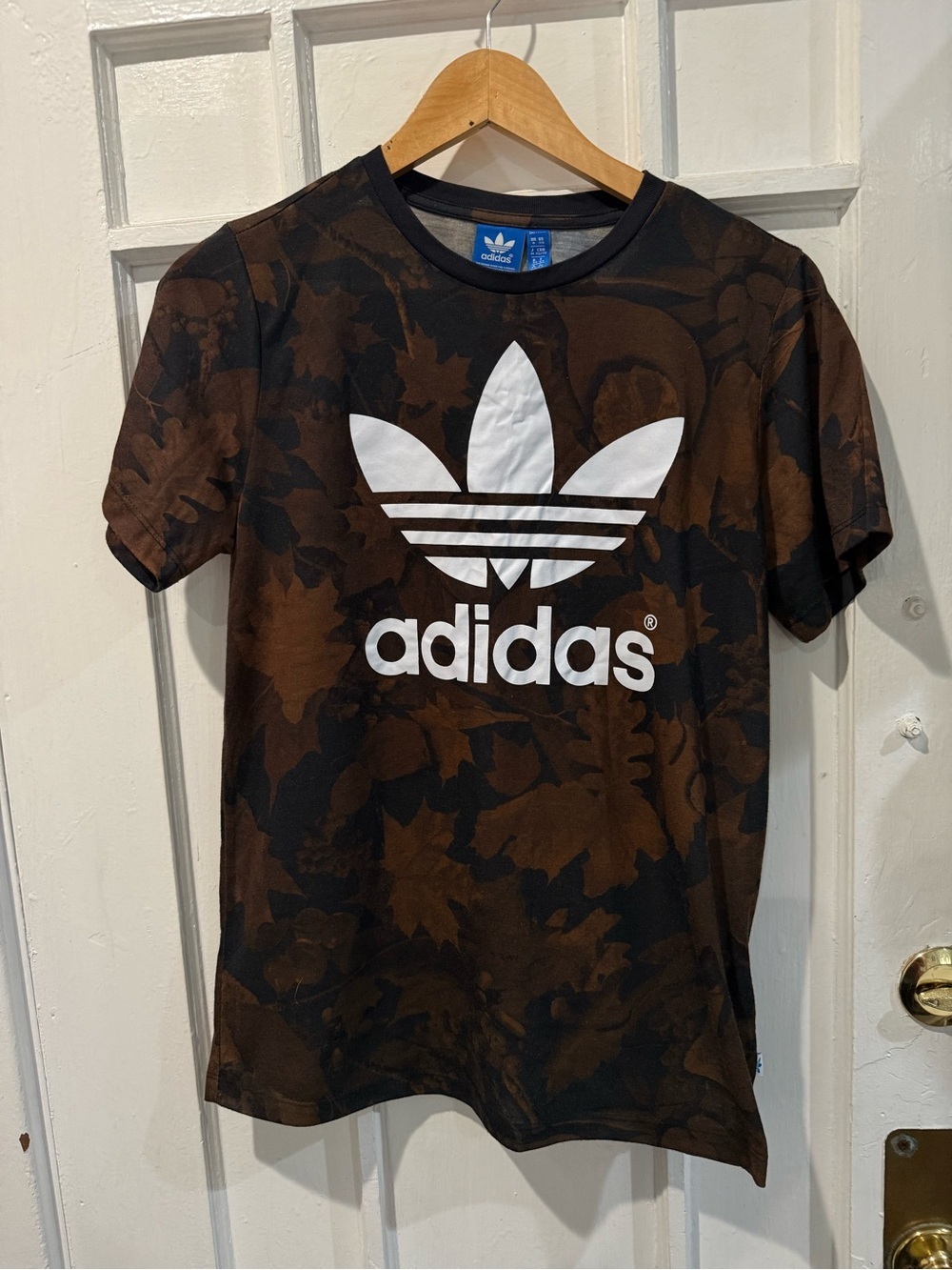 Adidas Trefoil Brown & Black Graphic Tee